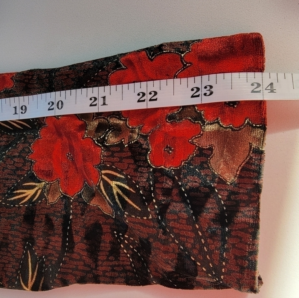 R&K Evening Rose Pattern Jacket Size Large Euc - image 7